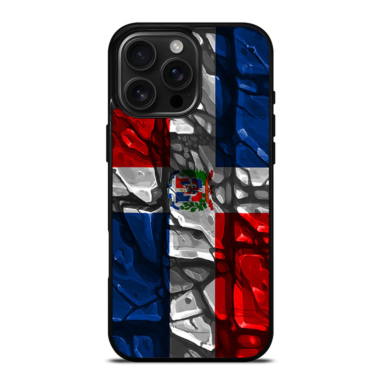 DOMINICAN REPUBLIC FLAG iPhone 16 Pro Max Case Cover