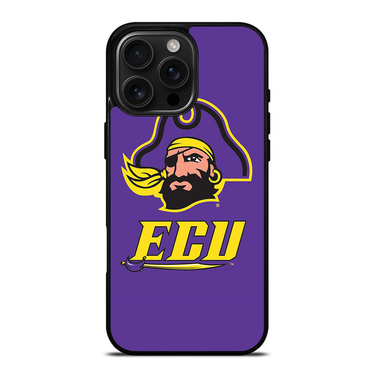 ECU EAST CAROLINA PIRATES UNIVERSITY FOOTBALL ICON iPhone 16 Pro Max Case Cover