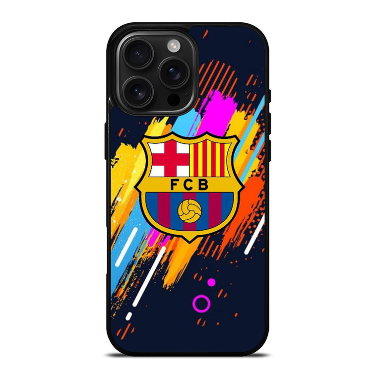 FC BARCELONA ART LOGO iPhone 16 Pro Max Case Cover