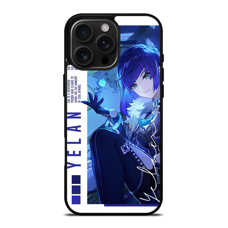 GENSHIN IMPACT GAME YELAN iPhone 16 Pro Max Case Cover