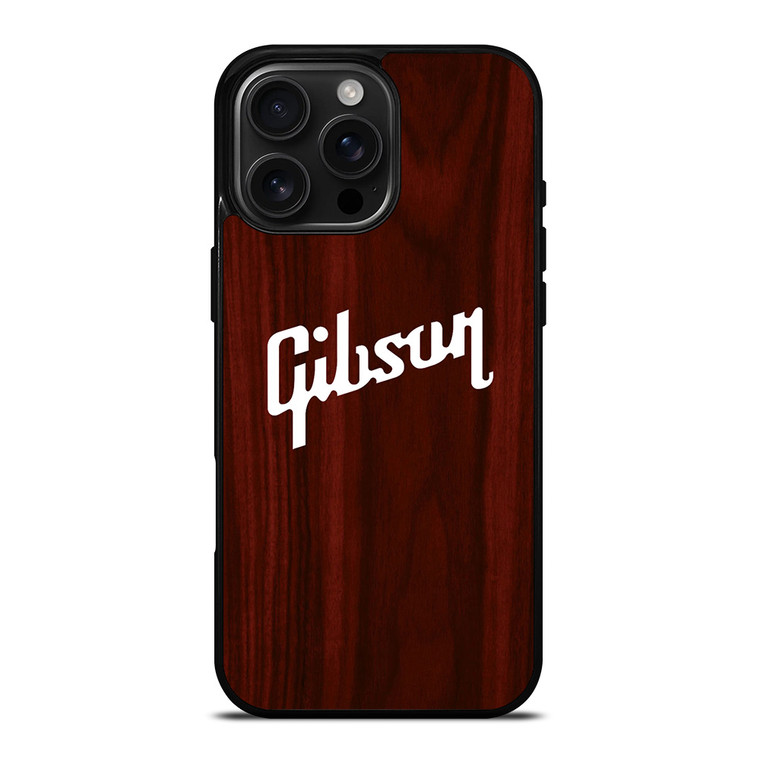 GIBSON GUITAR WOODEN LOGO iPhone 16 Pro Max Case Cover