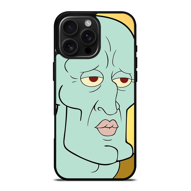 HANDSOME SQUIDWARD CARTOON iPhone 16 Pro Max Case Cover