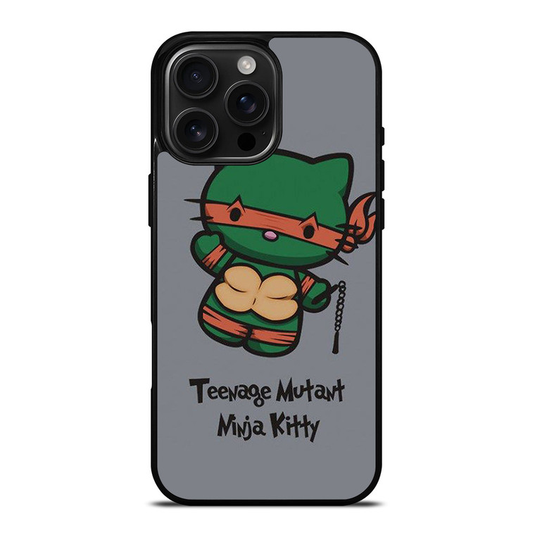 HELLO KITTY TMNT TEENAGE MUTANT NINJA KITTY iPhone 16 Pro Max Case Cover