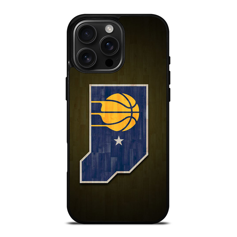 INDIANA PACERS WOODEN LOGO iPhone 16 Pro Max Case Cover