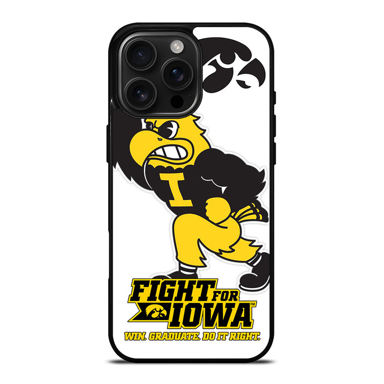 IOWA HAWKEYES MASCOT 2 iPhone 16 Pro Max Case Cover