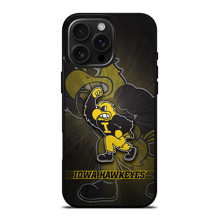 IOWA HAWKEYES MASCOT iPhone 16 Pro Max Case Cover