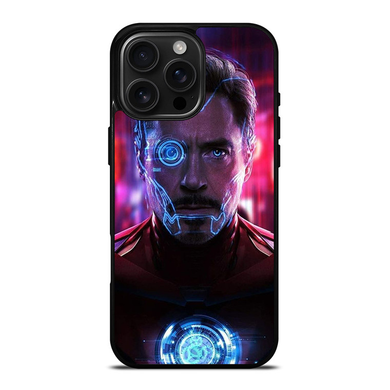 IRON MAN AVENGERS TONY STARK FACE iPhone 16 Pro Max Case Cover