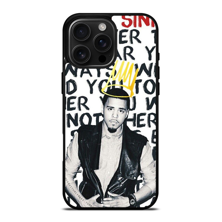 J COLE BORN SINNER QUOTES iPhone 16 Pro Max Case Cover