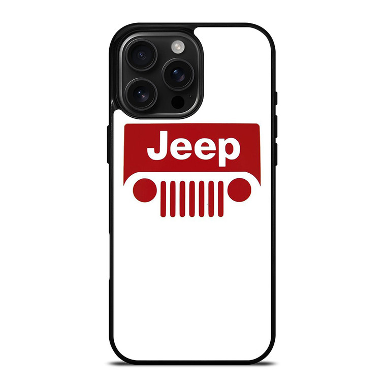 JEEP CAR LOGO RED iPhone 16 Pro Max Case Cover