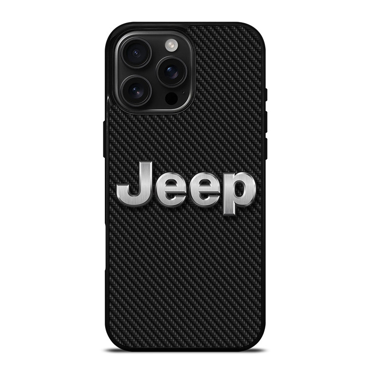 JEEP LOGO CARBON iPhone 16 Pro Max Case Cover