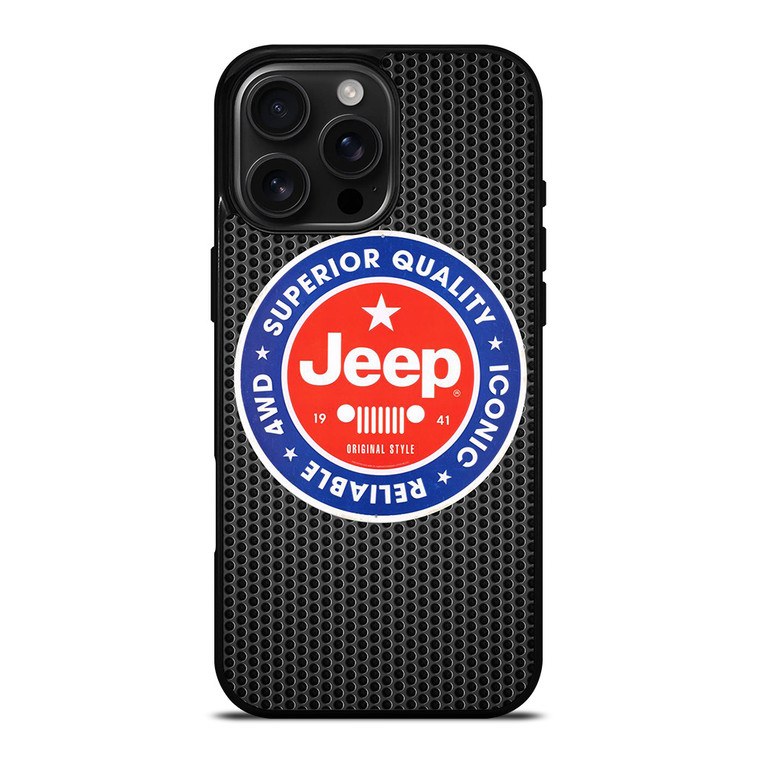 JEEP SUPERIOR QUALITY 4W RELIABLE iPhone 16 Pro Max Case Cover
