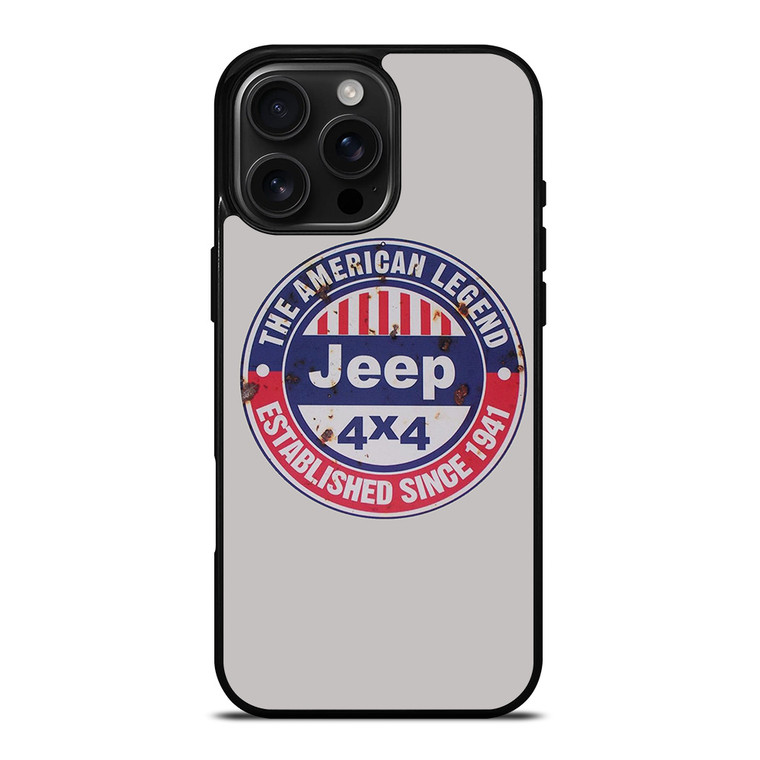 JEEP THE AMERICAN LEGEND 1941 iPhone 16 Pro Max Case Cover