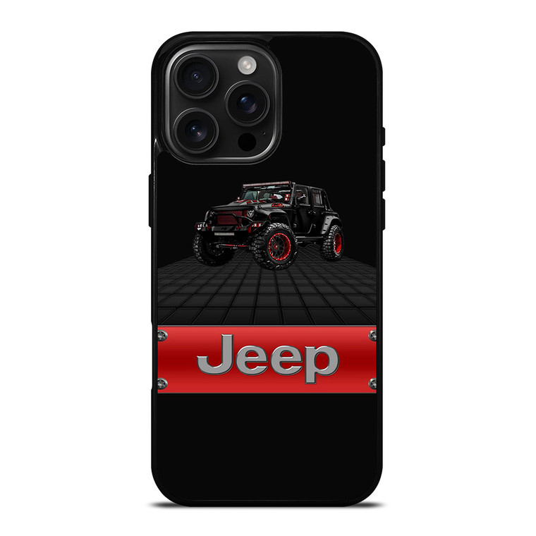 JEEP WRANGLER BLACK LOGO iPhone 16 Pro Max Case Cover