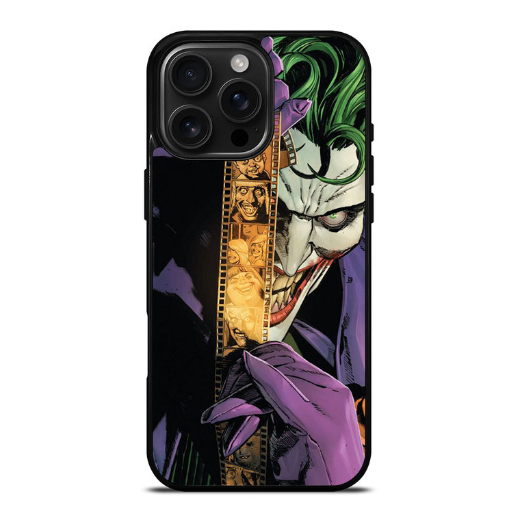JOKER WITH FILM DC BATMAN CARTOON iPhone 16 Pro Max Case Cover