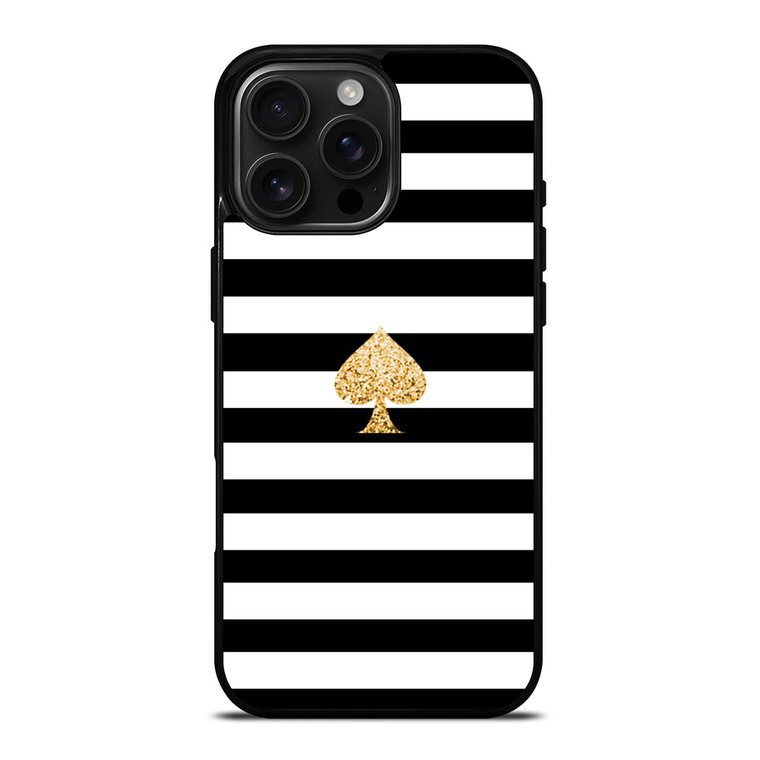 KATE SPADE GOLD AND STRIPES iPhone 16 Pro Max Case Cover