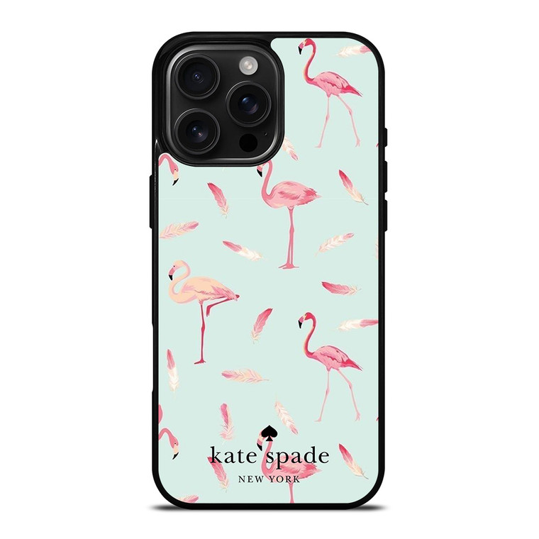 KATE SPADE NEW YORK LOGO FLAMINGOS iPhone 16 Pro Max Case Cover