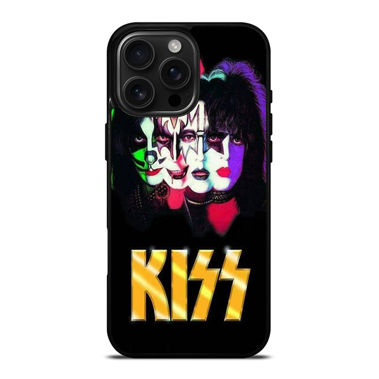 KISS BAND ROCK POSTER iPhone 16 Pro Max Case Cover
