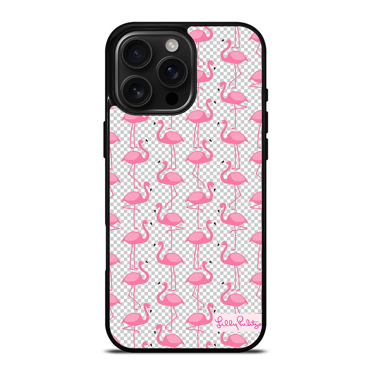 LILLY PULITZER FLAMINGO PATTERN iPhone 16 Pro Max Case Cover