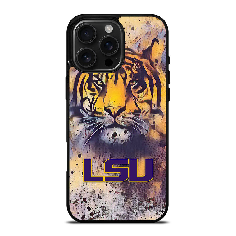 LSU TIGERS ART LOGO iPhone 16 Pro Max Case Cover