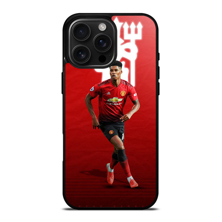 MANCHESTER UNITED MARCUS RAHFORD iPhone 16 Pro Max Case Cover