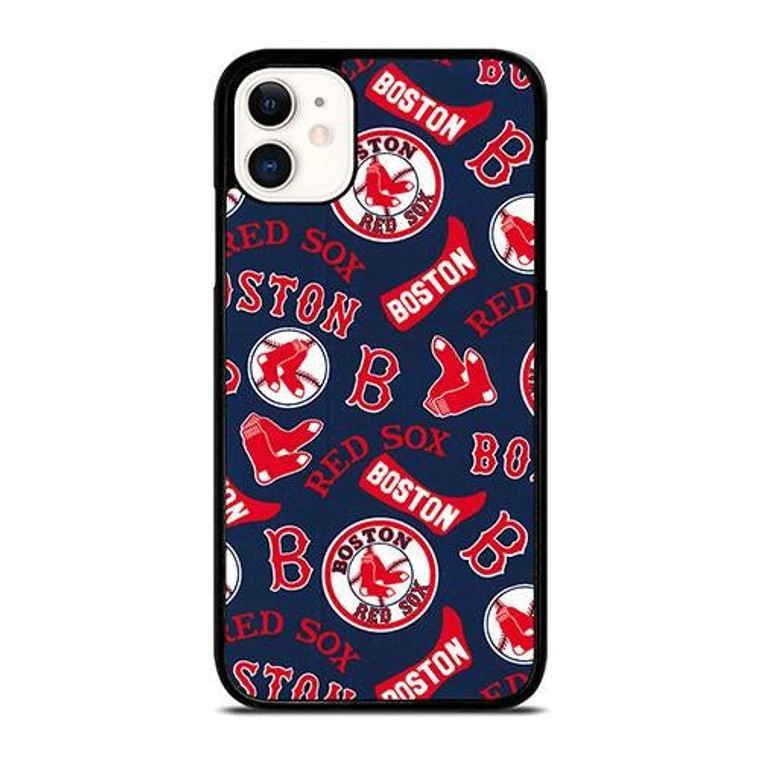 BOSTON RED SOX BASEBALL PATTERN iPhone 11 Case Cover