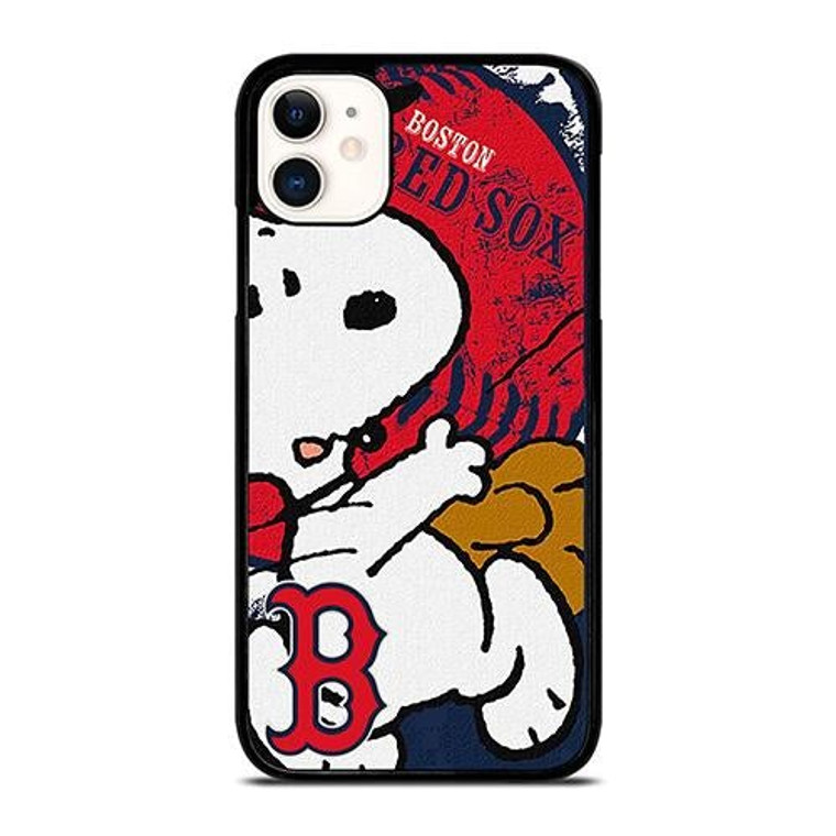 BOSTON RED SOX BASEBALL SNOOPY iPhone 11 Case Cover