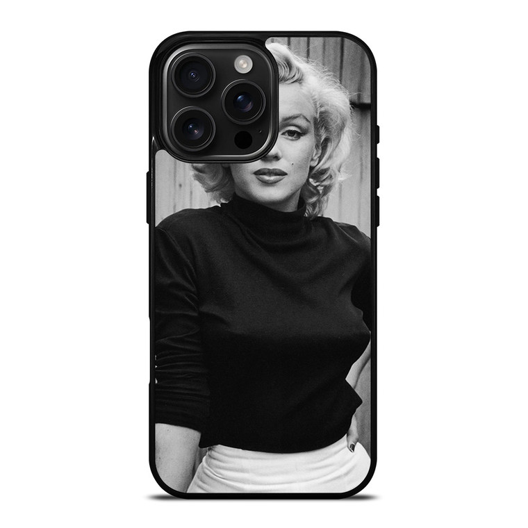 MARILYN MONROE BLACK WHITE iPhone 16 Pro Max Case Cover