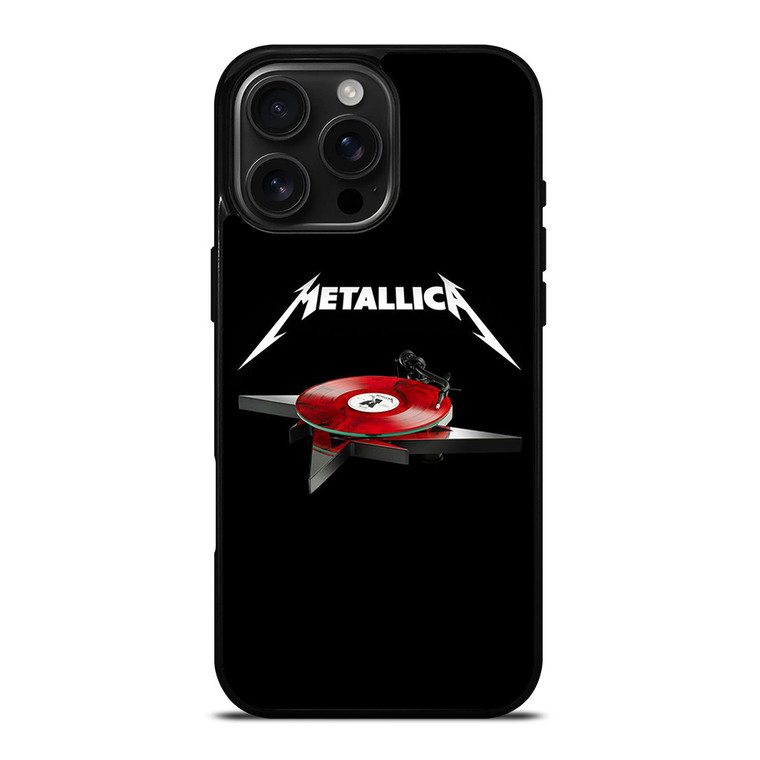 METALLICA BAND LOGO TURNTABLE iPhone 16 Pro Max Case Cover