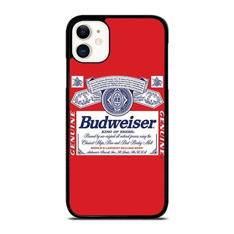 BUDWEISER KING OF BEER EMBLEM iPhone 11 Case Cover