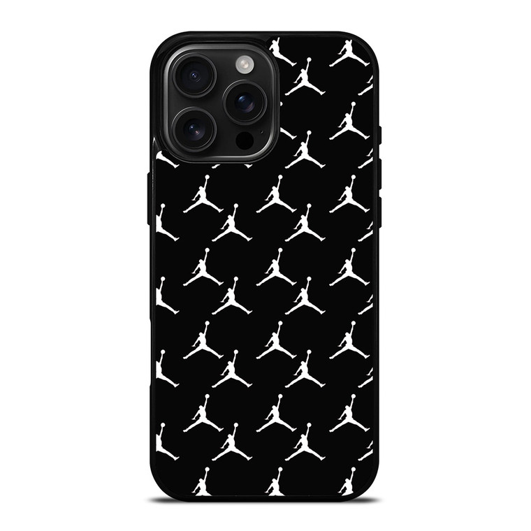 MICHAEL JORDAN SYMBOL BLACK PATTERN iPhone 16 Pro Max Case Cover