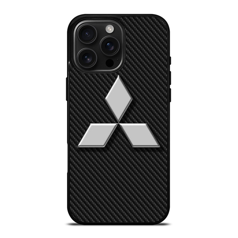MITSUBISHI MOTORS CARBON LOGO iPhone 16 Pro Max Case Cover