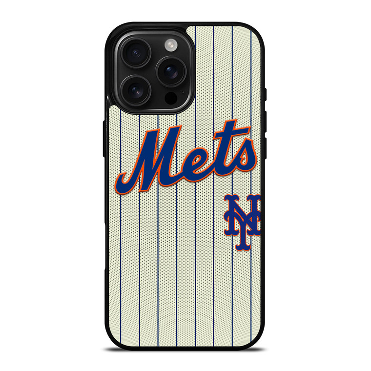 NEW YORK METS LOGO JERSEY iPhone 16 Pro Max Case Cover