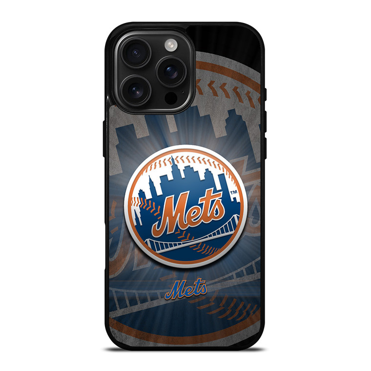 NEW YORK METS MLB LOGO iPhone 16 Pro Max Case Cover
