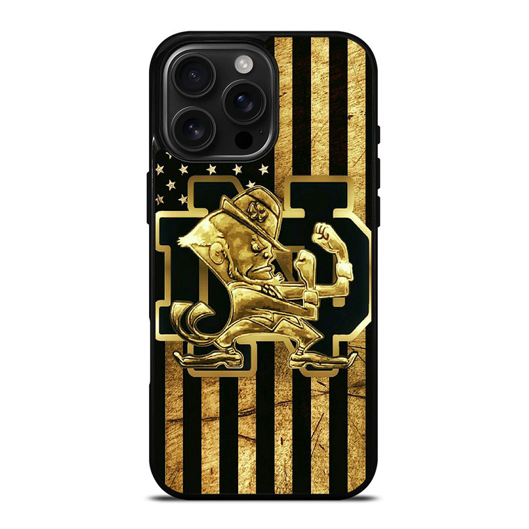 NOTRE DAME FIGHTING IRISH GOLD iPhone 16 Pro Max Case Cover