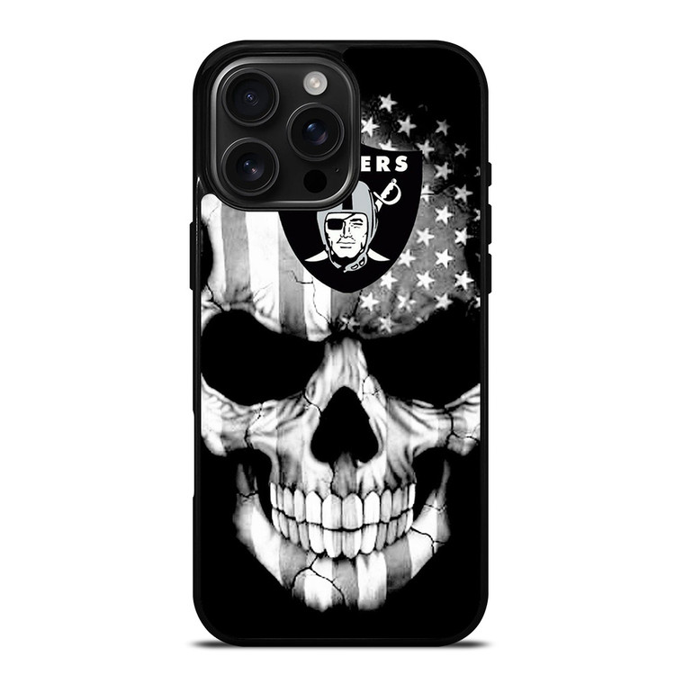 OAKLAND RAIDERS SKULL iPhone 16 Pro Max Case Cover