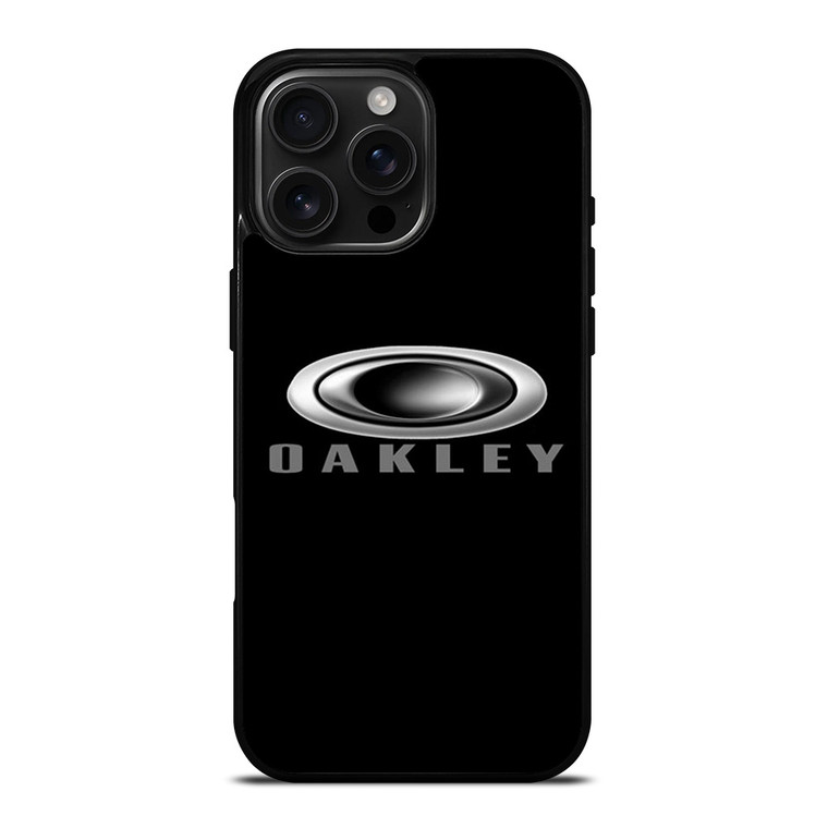 OAKLEY BLACK LOGO iPhone 16 Pro Max Case Cover