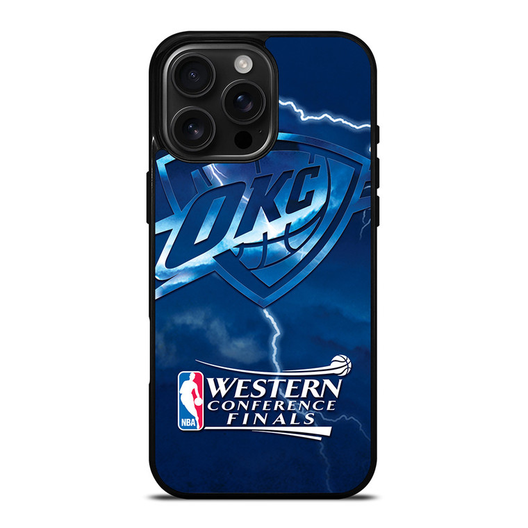 OKC OKLAHOMA CITY THUNDER NBA iPhone 16 Pro Max Case Cover