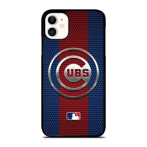 CHICAGO CUBS METAL LOGO iPhone 11 Case Cover