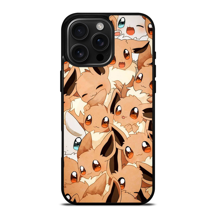 POKEMON EEVEE CUTE COLLAGE iPhone 16 Pro Max Case Cover