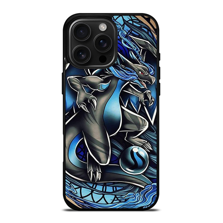 POKEMON MEGA CHARIZARD ART iPhone 16 Pro Max Case Cover