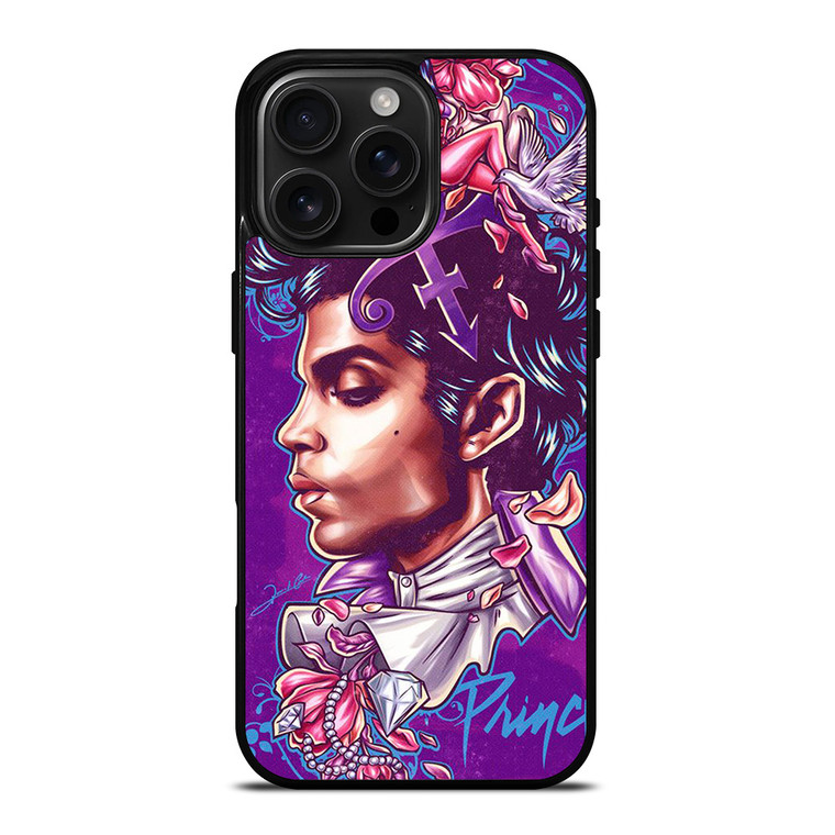 PRINCE PURPLE RAIN ART iPhone 16 Pro Max Case Cover