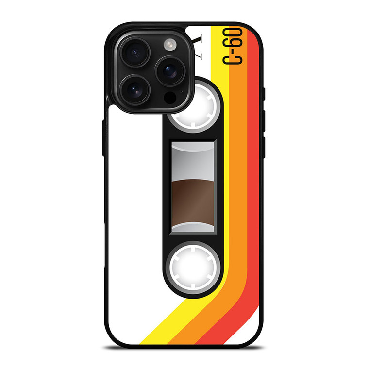 RETRO CASETTE TAPE iPhone 16 Pro Max Case Cover