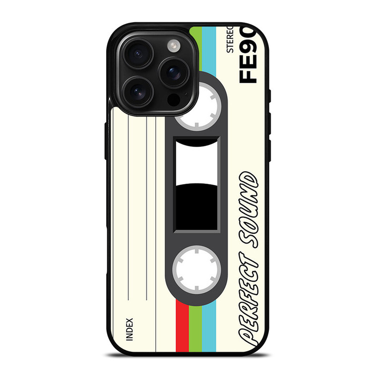 RETRO STEREO CASETTE TAPE iPhone 16 Pro Max Case Cover