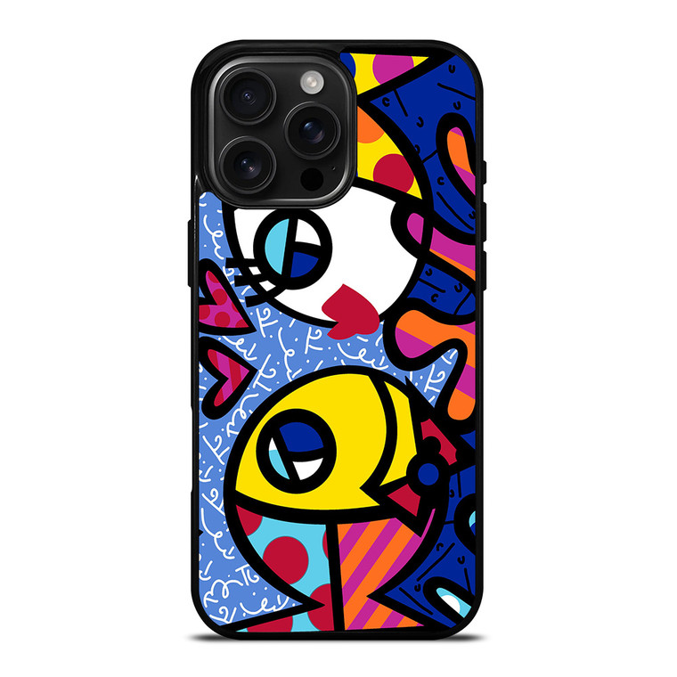 ROMERO BRITTO FISH LOVE iPhone 16 Pro Max Case Cover ROMERO BRITTO FISH LOVE iPhone 16 Pro Max Case Cover