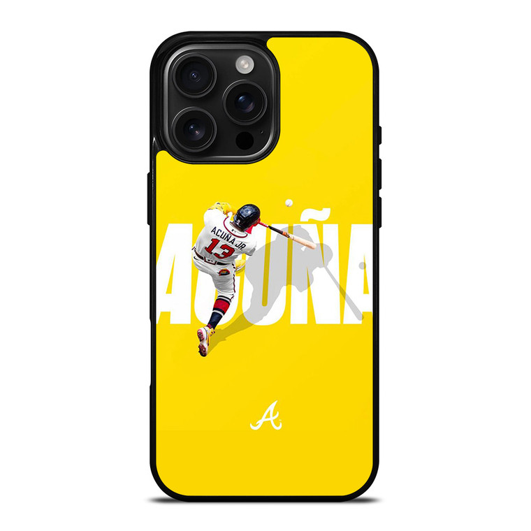 RONALD ACUNA JR ATLANTA BRAVES 13 iPhone 16 Pro Max Case Cover