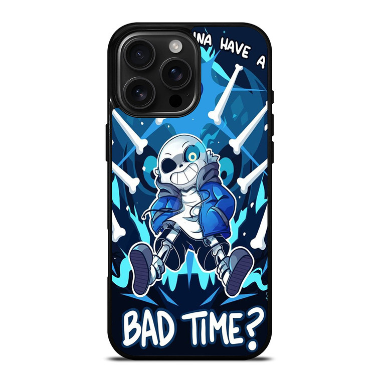 SANS UNDERTALE BAD TIME 2 iPhone 16 Pro Max Case Cover