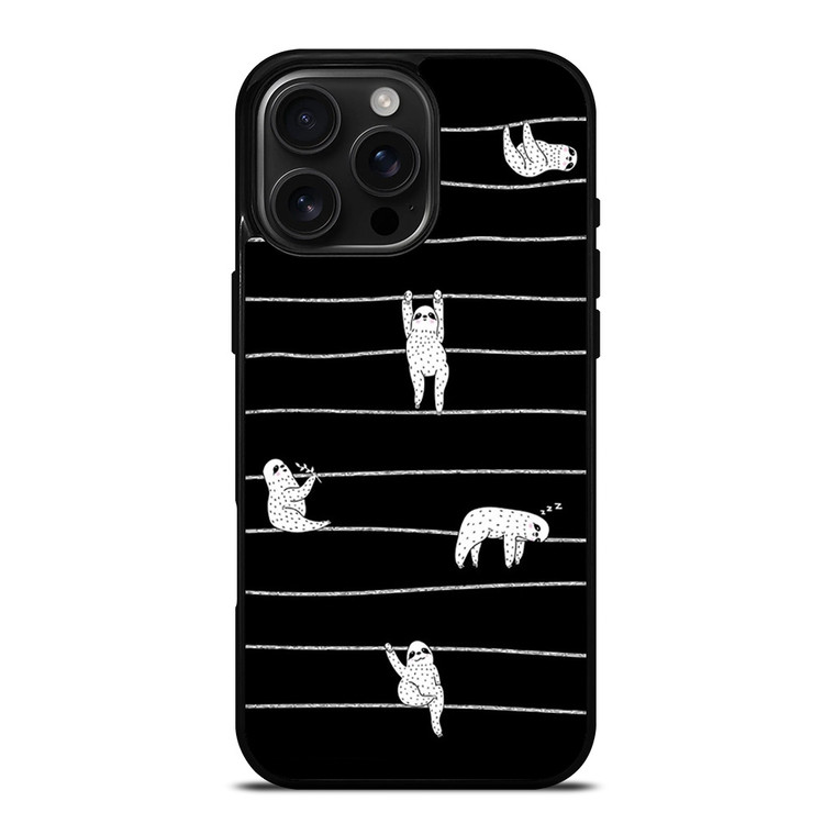 SLOTH KOALA STRIPE iPhone 16 Pro Max Case Cover