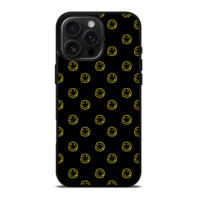 SMILEY FACE NIRVANA PATTERN iPhone 16 Pro Max Case Cover