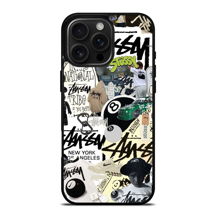 STUSSY COLLAGE iPhone 16 Pro Max Case Cover