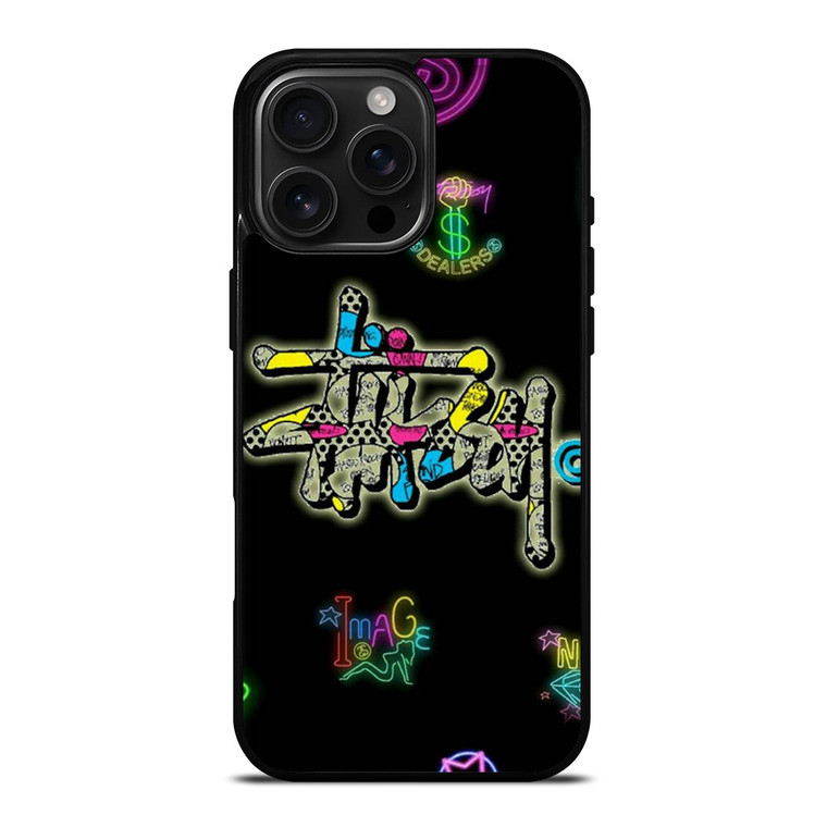 STUSSY LOGO COLOR FULL iPhone 16 Pro Max Case Cover